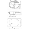 Мойка кухонная LEMARK LACHA 760 грей 9910057